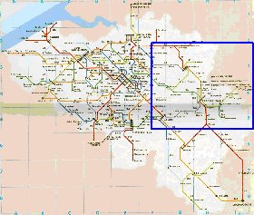 mapa de de estradas Belgica