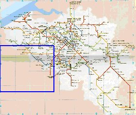 mapa de de estradas Belgica