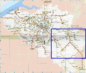 carte de des routes Belgique