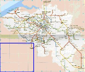 mapa de de estradas Belgica