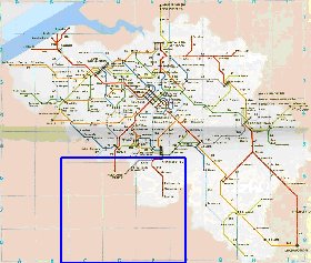 mapa de de estradas Belgica