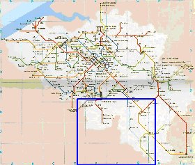 mapa de de estradas Belgica