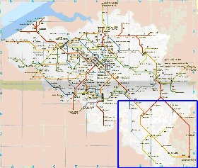 mapa de de estradas Belgica