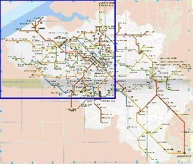 mapa de de estradas Belgica