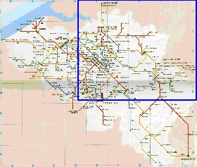 mapa de de estradas Belgica