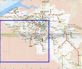 mapa de de estradas Belgica