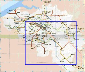 mapa de de estradas Belgica