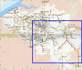 mapa de de estradas Belgica