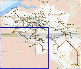 mapa de de estradas Belgica