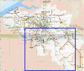 mapa de de estradas Belgica