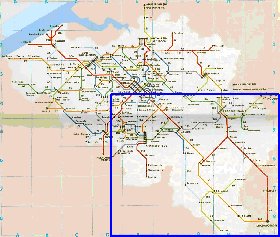 mapa de de estradas Belgica