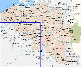 carte de Belgique en anglais