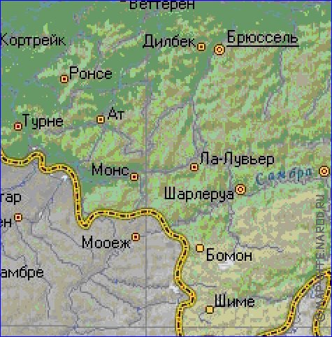 Fisica mapa de Belgica