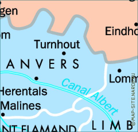 carte de Belgique