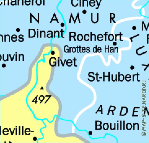 carte de Belgique