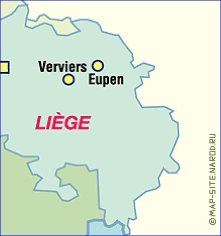 carte de Belgique en allemand