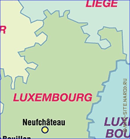 carte de Belgique en allemand