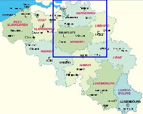 carte de Belgique en allemand