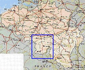 carte de Belgique
