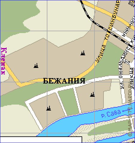 mapa de Belgrado