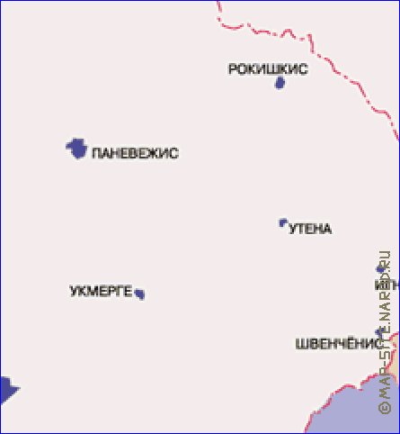 Administrativa mapa de Bielorrussia