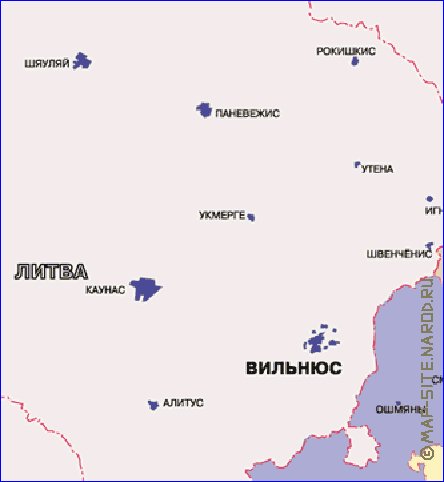 Administrativa mapa de Bielorrussia