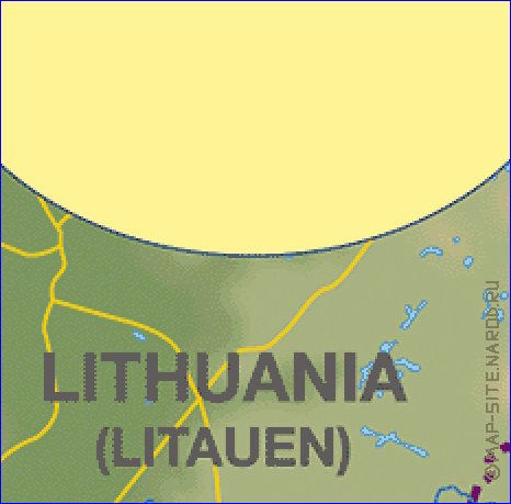 carte de Bielorussie en allemand