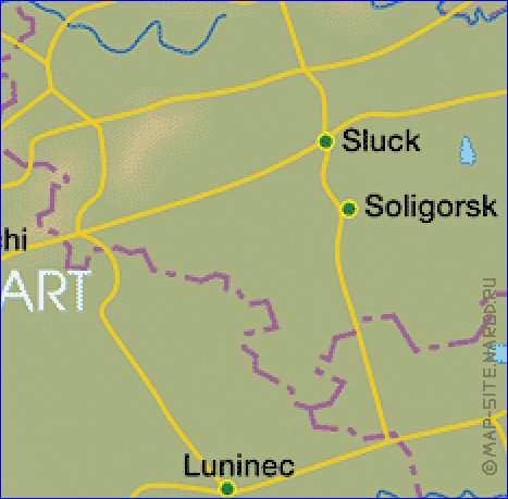 carte de Bielorussie en allemand