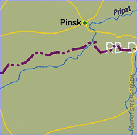 carte de Bielorussie en allemand