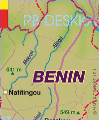 carte de Benin