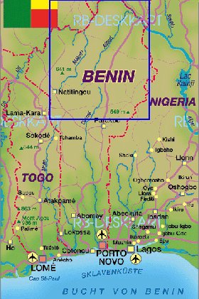 carte de Benin