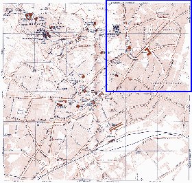 mapa de Bergamo em italiana