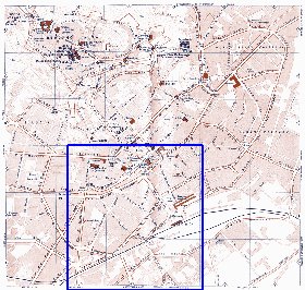 mapa de Bergamo em italiana