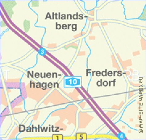 carte de des routes Berlin