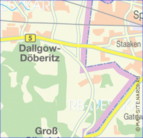 carte de des routes Berlin