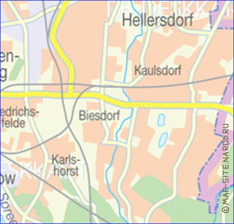 carte de des routes Berlin