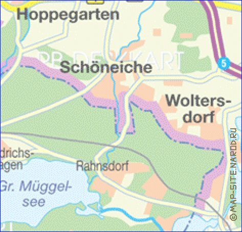 carte de des routes Berlin