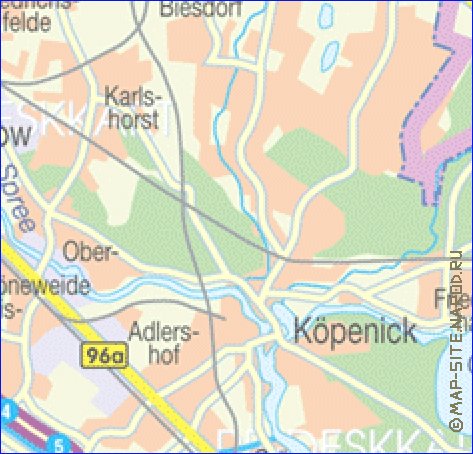 carte de des routes Berlin