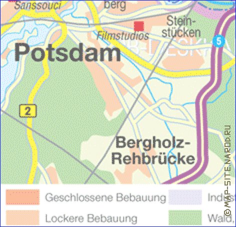 carte de des routes Berlin