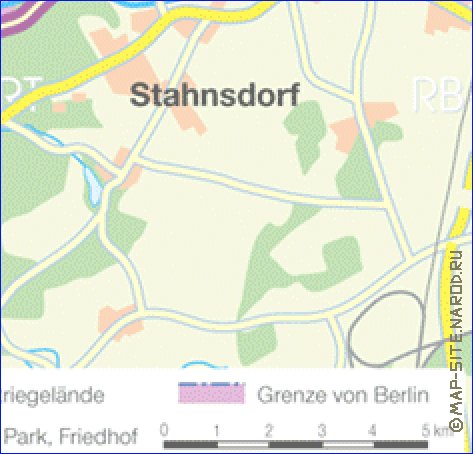 mapa de de estradas Berlim