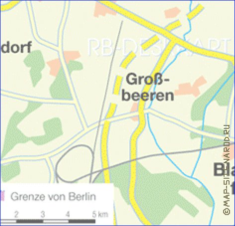 carte de des routes Berlin