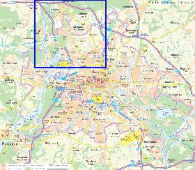 carte de des routes Berlin