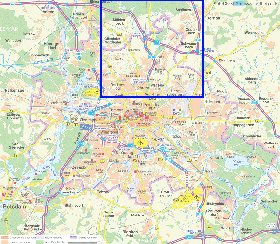 carte de des routes Berlin