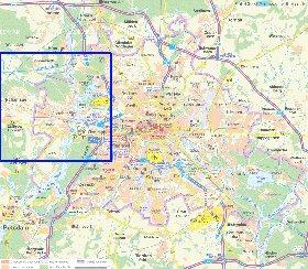 carte de des routes Berlin