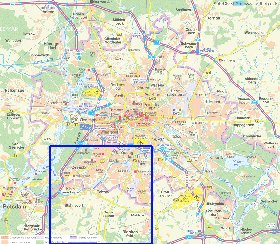 carte de des routes Berlin