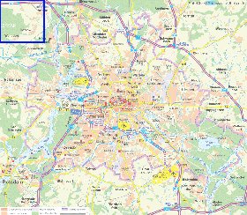 carte de des routes Berlin