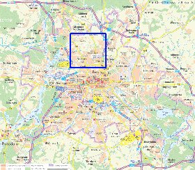 carte de des routes Berlin