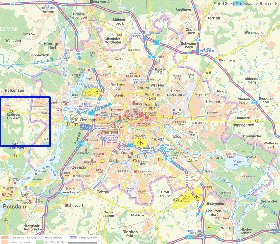 carte de des routes Berlin