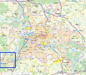 carte de des routes Berlin