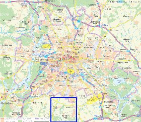 carte de des routes Berlin